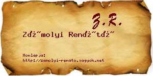 Zámolyi Renátó névjegykártya
